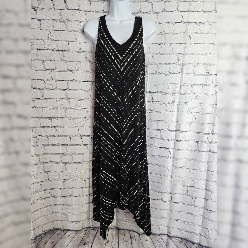 Women's Black & White Maxi Dress, size small